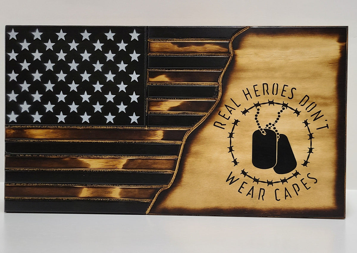 Hero's Don't Wear Capes Concealment Flag