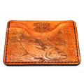 Handcrafted Leather Slim Card Holder Wallet  - Tuna Run
