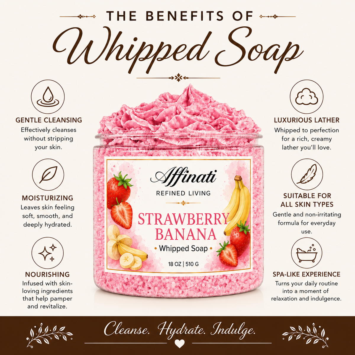 Butterscotch & Bourbon Whipped Soap