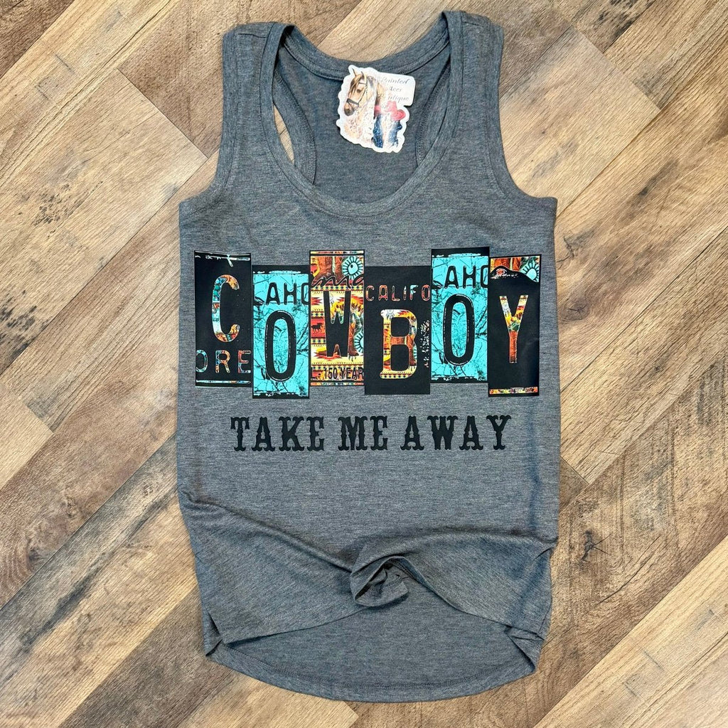 Cowboy Take Me Away | Country Graphic Tank Top