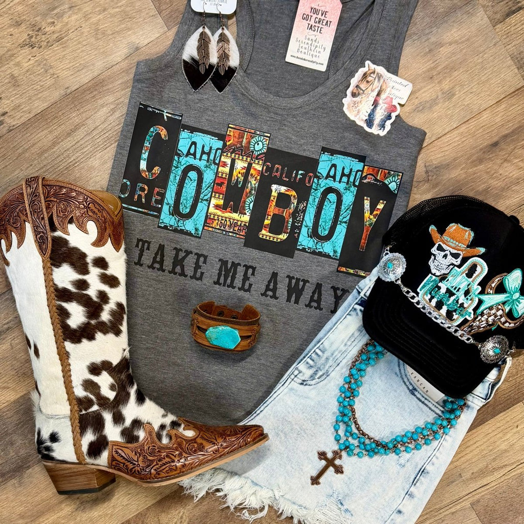 Cowboy Take Me Away | Country Graphic Tank Top