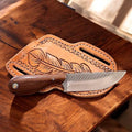 Western Frontier Cowboy Knife – Rosewood Handle