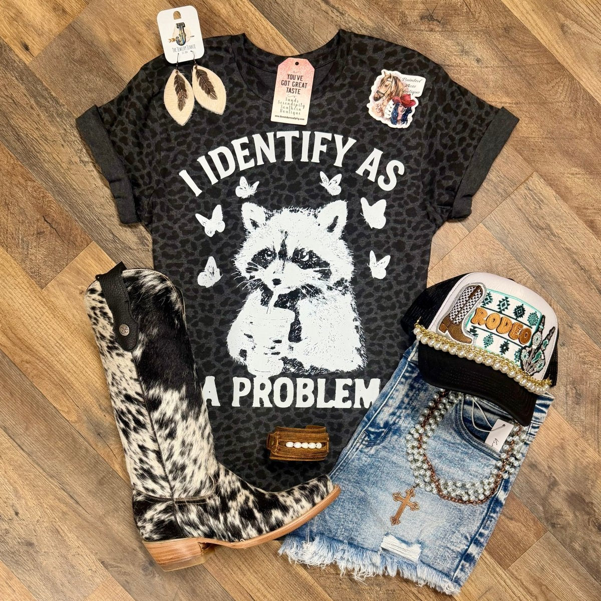 I Identify As The Problem | Funny Country Graphic T-Shirt