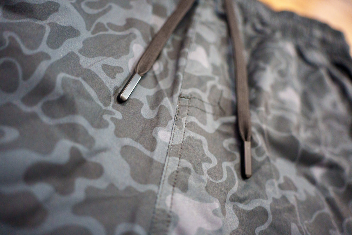 Black Marsh Duck Camo Athletic Short