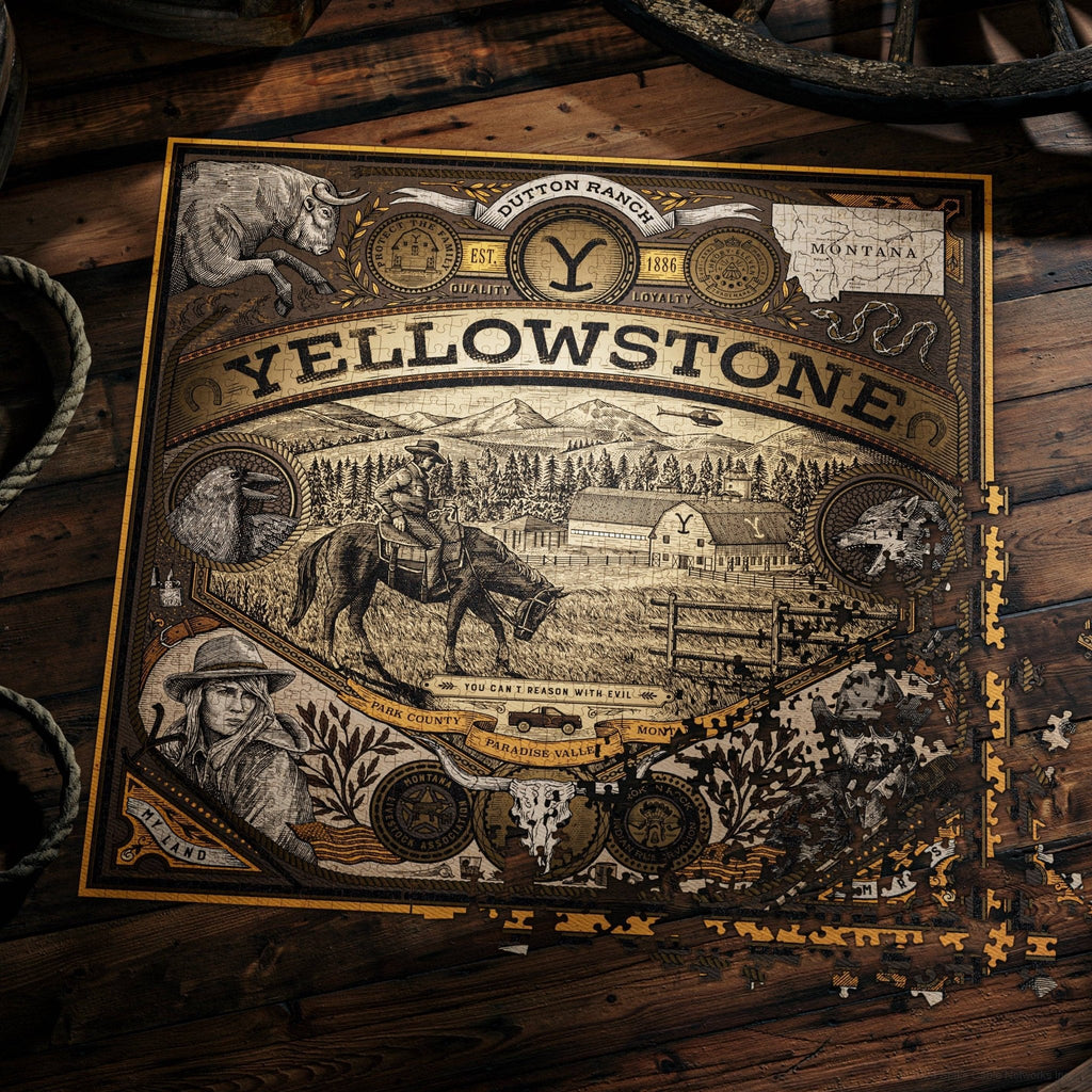 Yellowstone Dutton Ranch 1000 Piece Jigsaw Puzzle | Theory11
